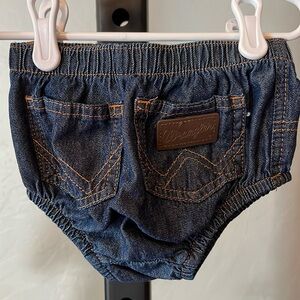 Wrangler Jean diaper cover.